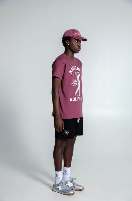 MagicBee Golf Logo Tee - Burgundy