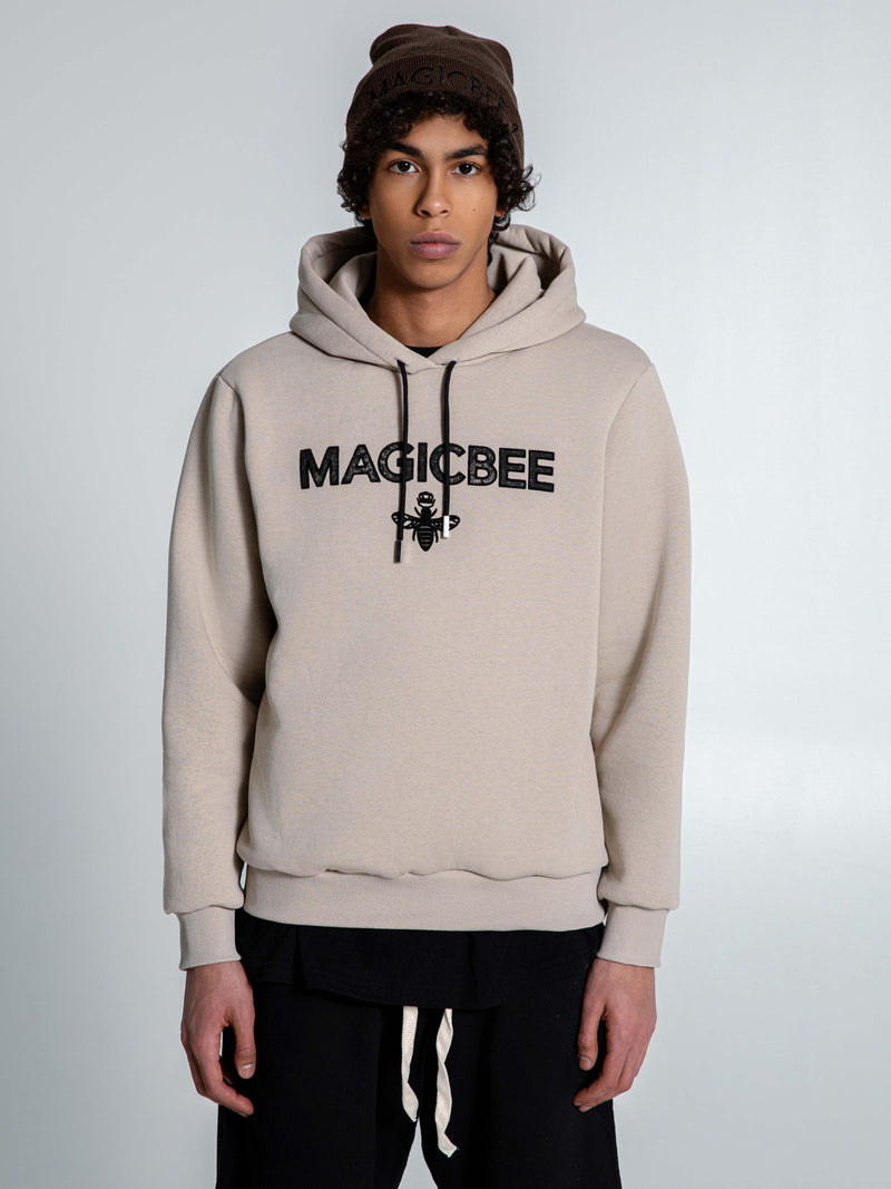 MagicBee Essential Logo Hoodie - Beige