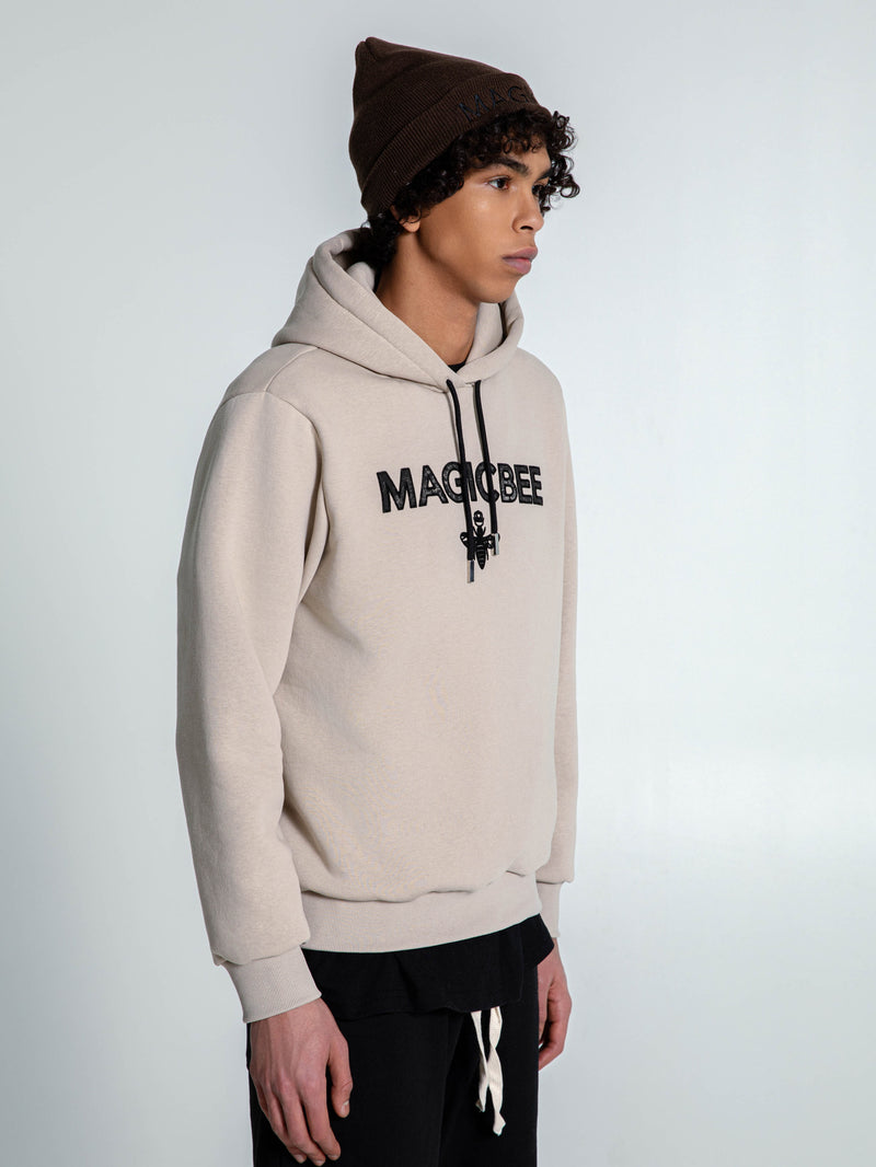 MagicBee Essential Logo Hoodie - Beige