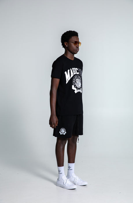 MagicBee Collegiate Logo Shorts - Black