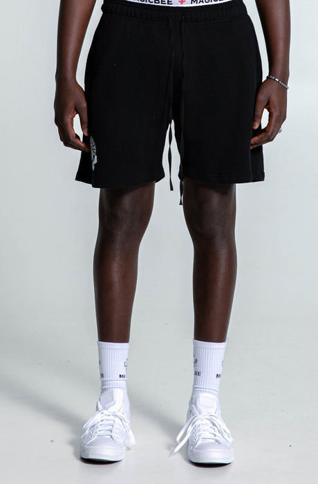 MagicBee Collegiate Logo Shorts - Black
