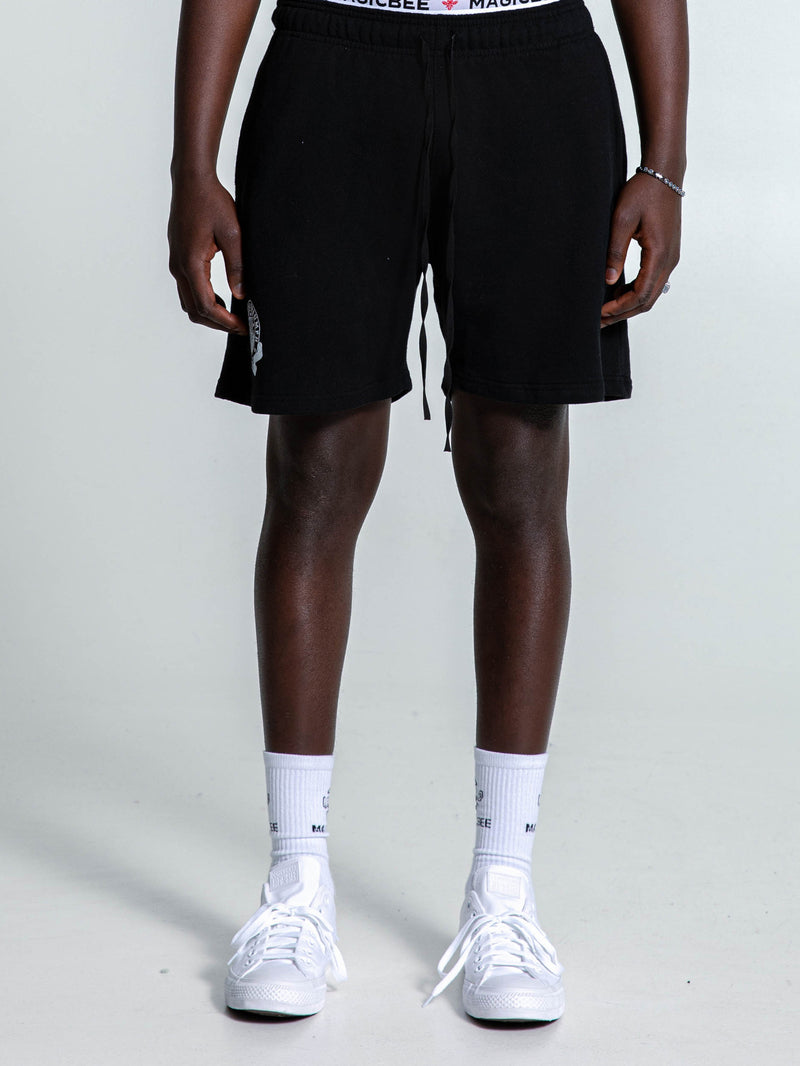 MagicBee Collegiate Logo Shorts - Black