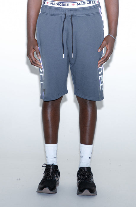 MagicBee Reflected Logo Tape Shorts - Anthracite (Special Edition)