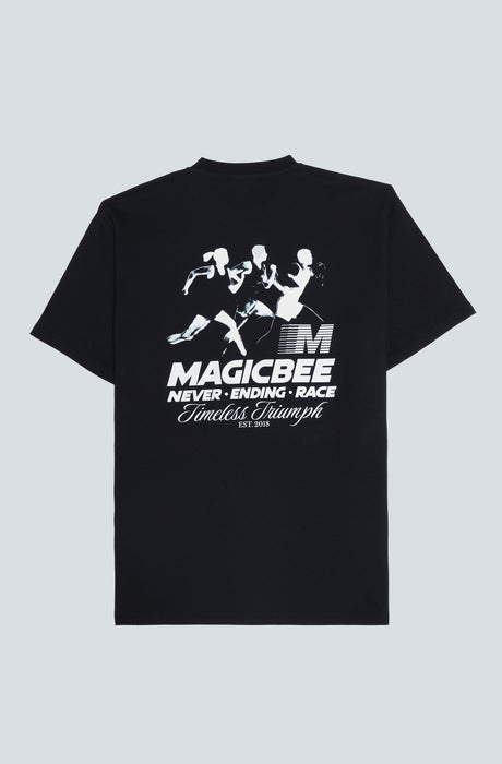 MagicBee Never Ending Race Tee - Black