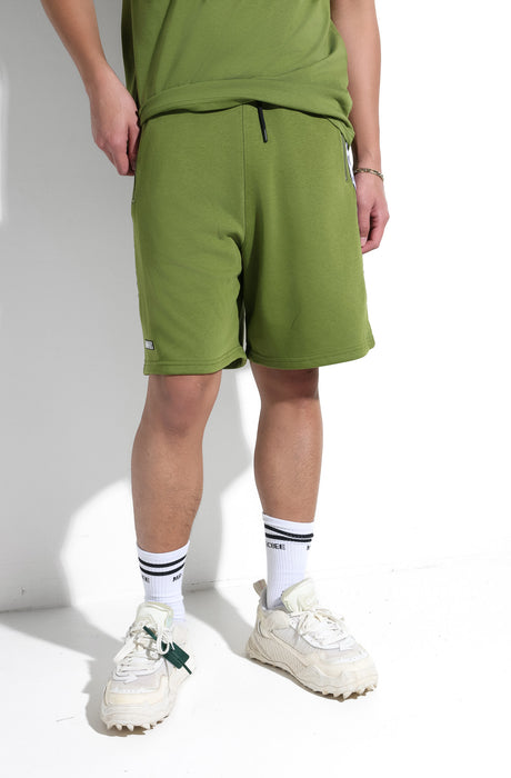 MagicBee Tape Logo Shorts - Khaki