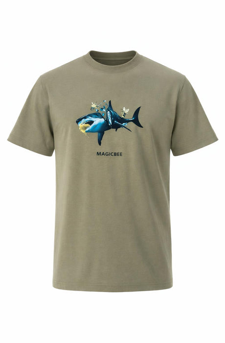 MagicBee Killed Shark Tee - Vetiver (Limited Edition)