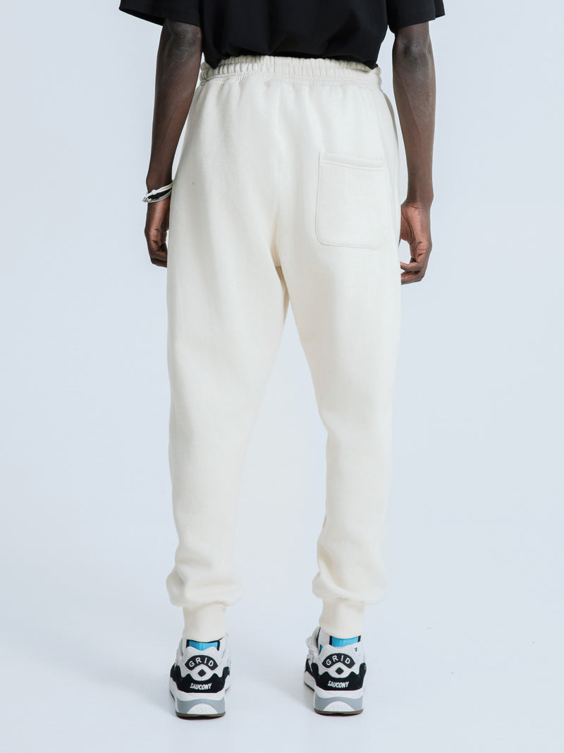 MagicBee Originals 3D Logo Zip Pants - Beige