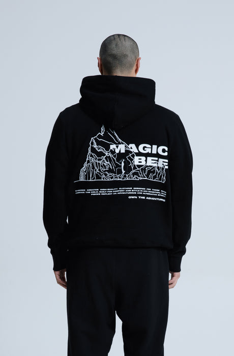 MagicBee Iceberg Logo Hoodie - Black