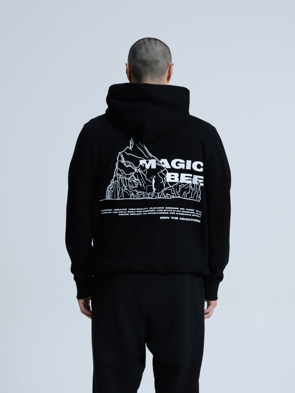 MagicBee Iceberg Logo Hoodie - Black