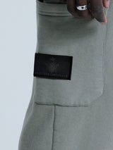 MagicBee Stone Washed Cargo Pants- Khaki