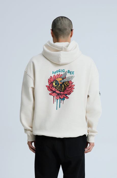MagicBee Bee Logo Hoodie - Beige