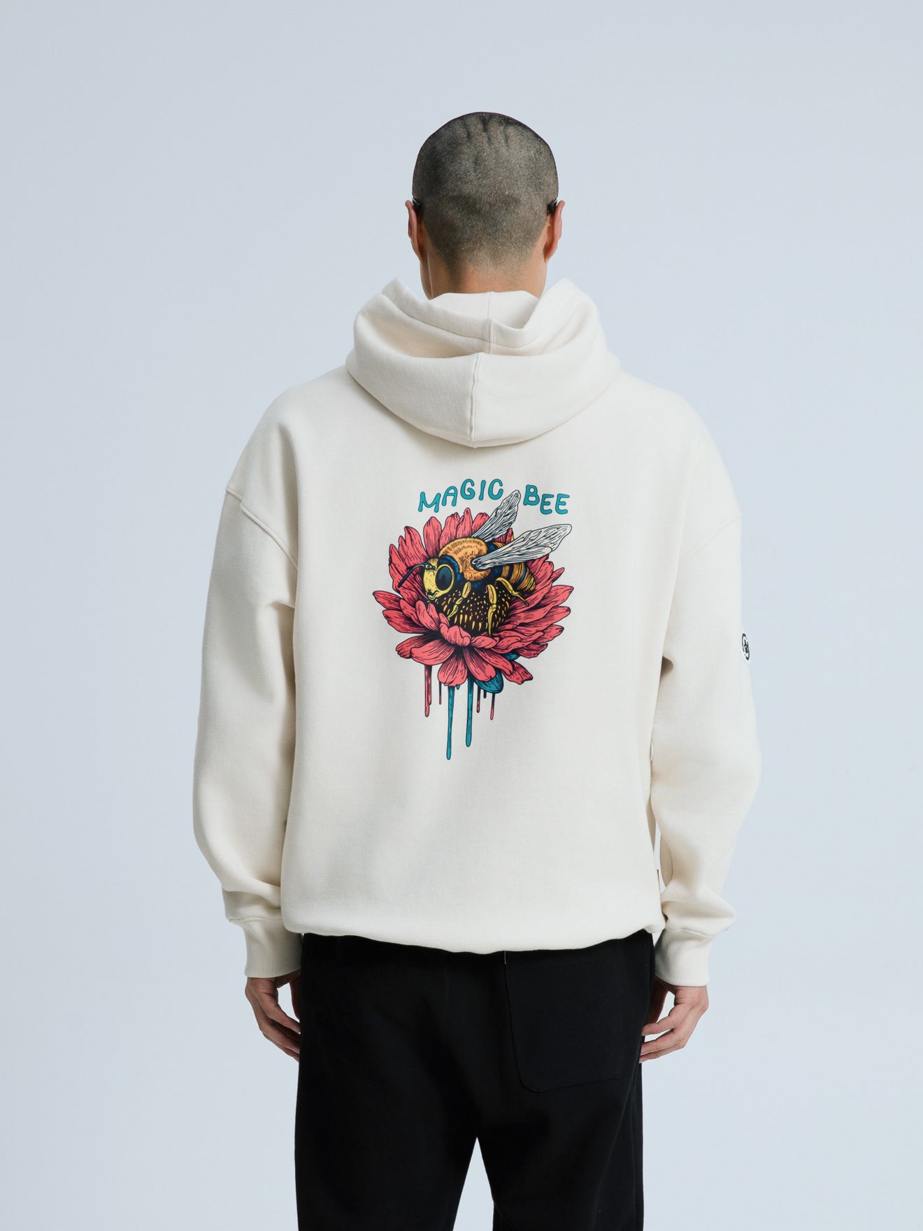 MagicBee Bee Logo Hoodie - Beige