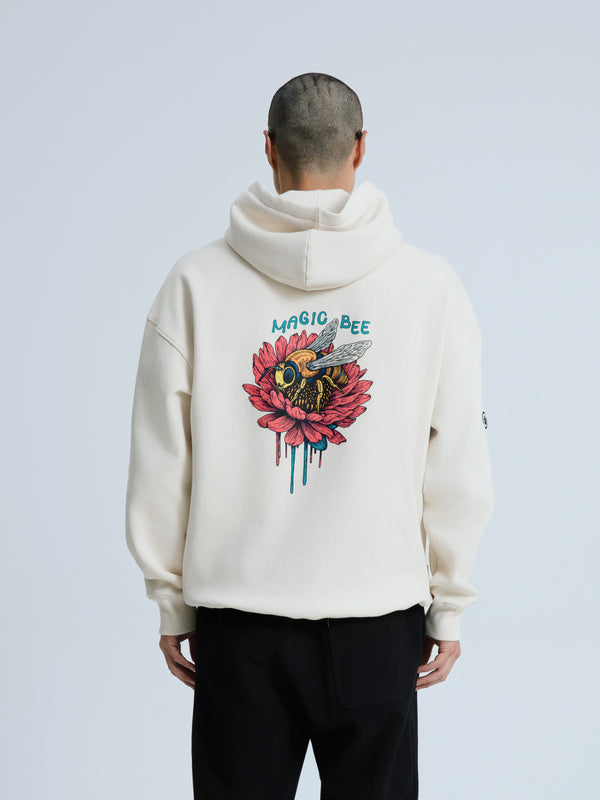 MagicBee Bee Logo Hoodie - Beige
