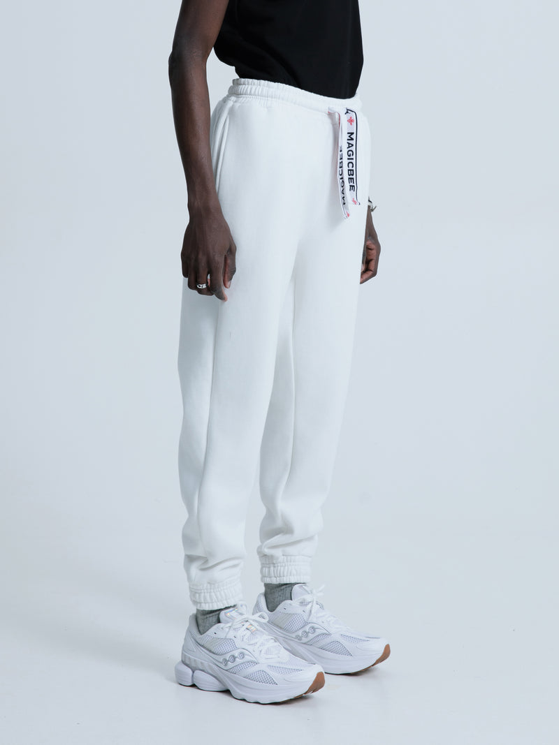 MagicBee Elastic Cord Tape Pants - Off White