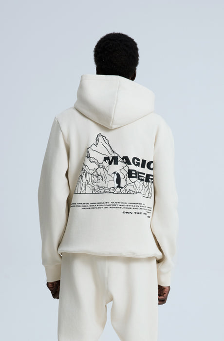 MagicBee Iceberg Logo Hoodie - Beige