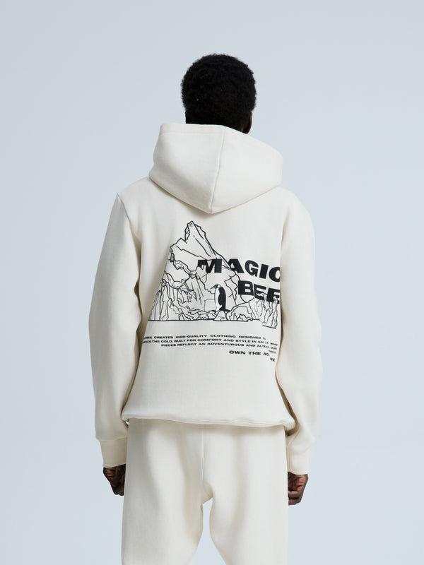 MagicBee Iceberg Logo Hoodie - Beige
