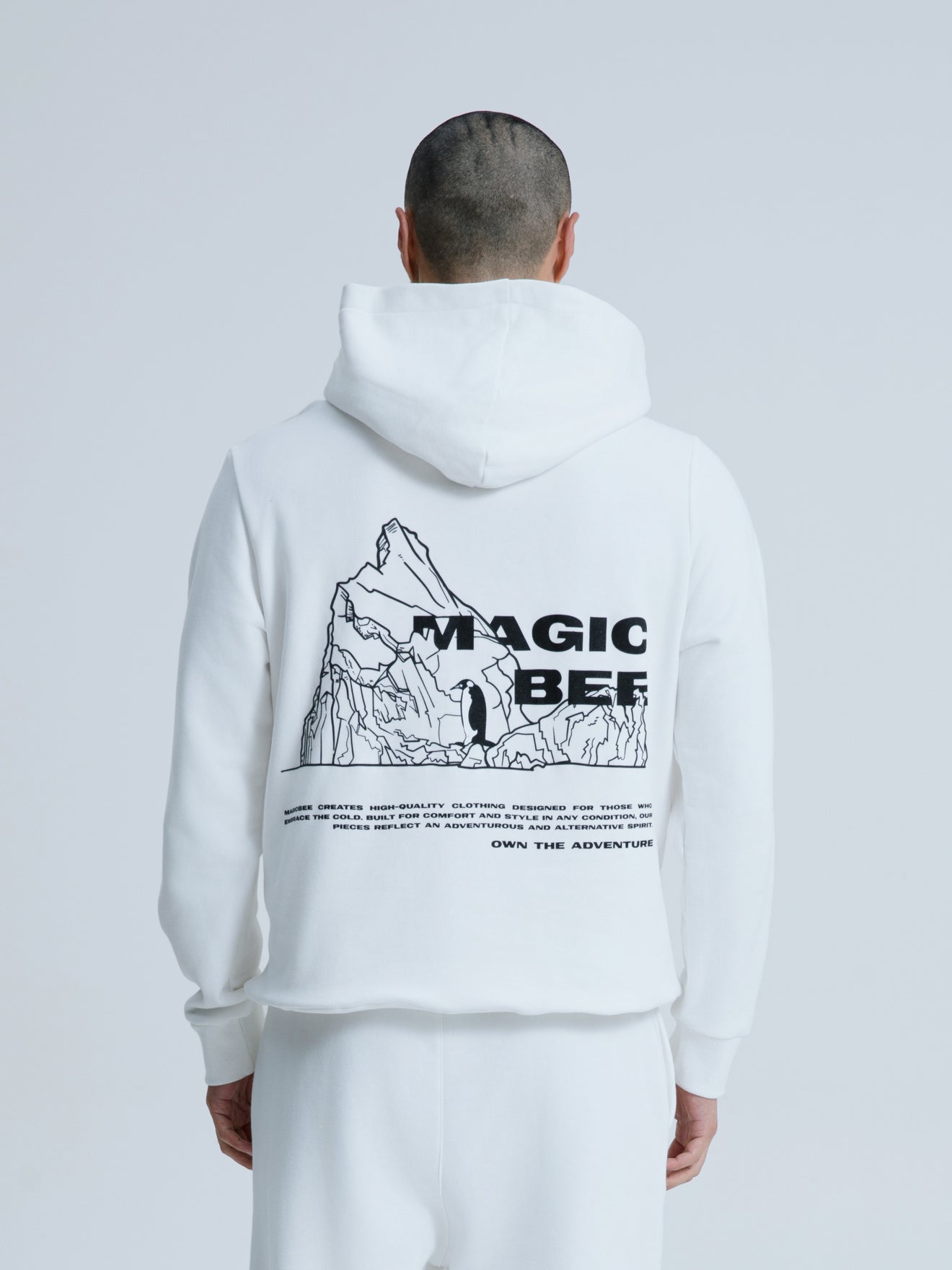 MagicBee Iceberg Logo Hoodie - Off WHite