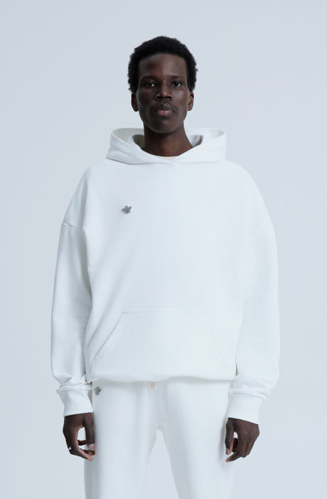 MagicBee Metallic Logo Hoodie - Off White