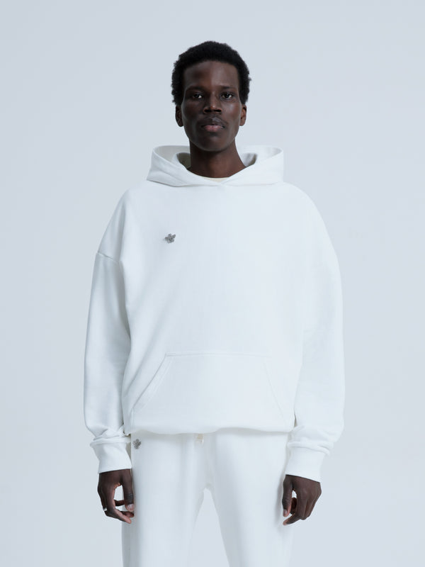 MagicBee Metallic Logo Hoodie - Off White