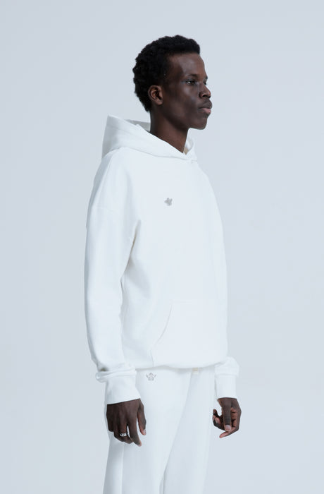 MagicBee Metallic Logo Hoodie - Off White