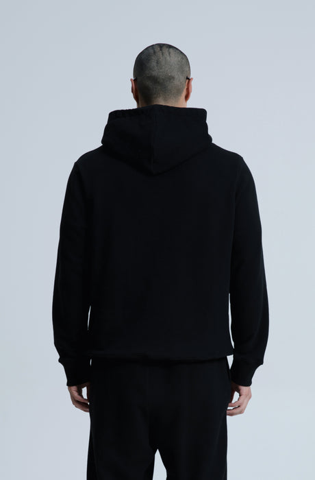 MagicBee Elastic Cord Tape Hoodie - Black