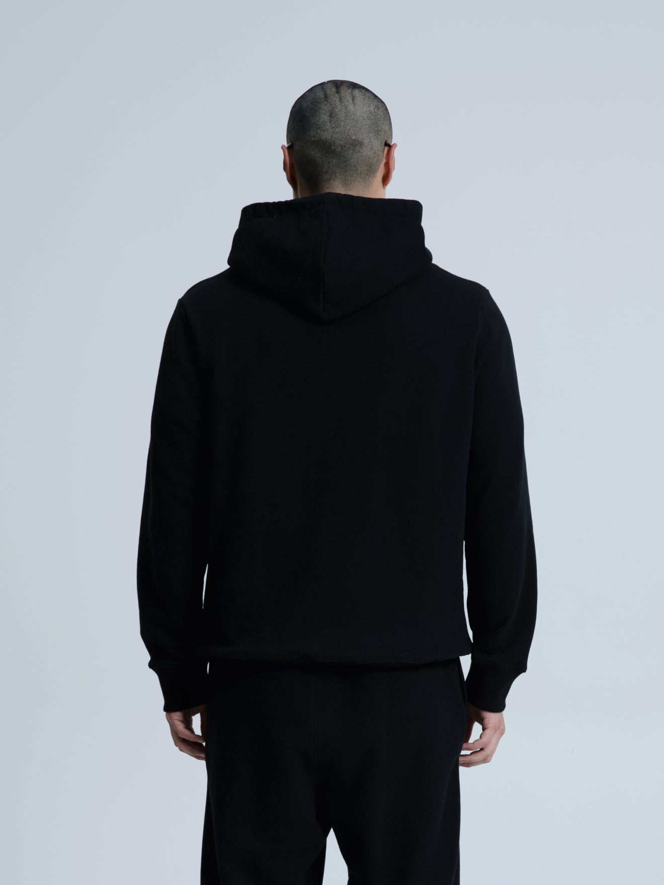 MagicBee Elastic Cord Tape Hoodie - Black