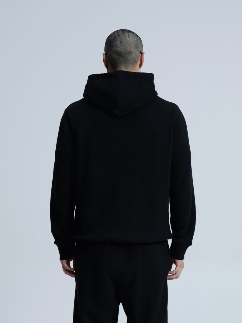 MagicBee Elastic Cord Tape Hoodie - Black