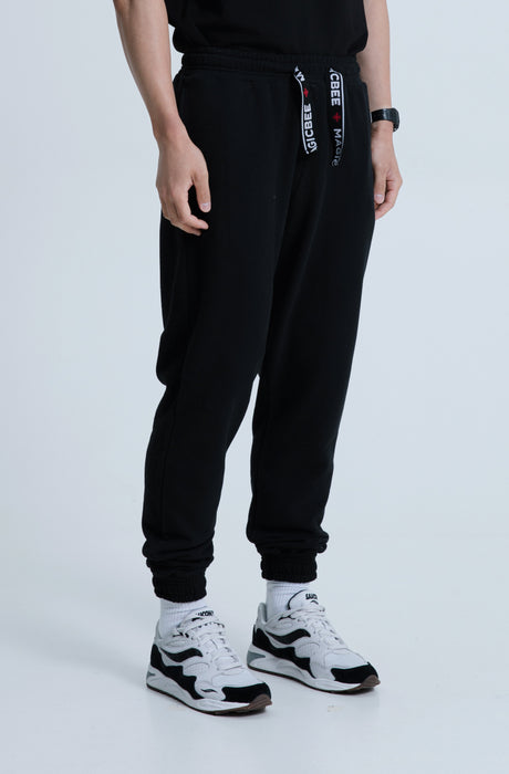 MagicBee Elastic Cord Tape Pants - Black