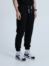 MagicBee Elastic Cord Tape Pants - Black