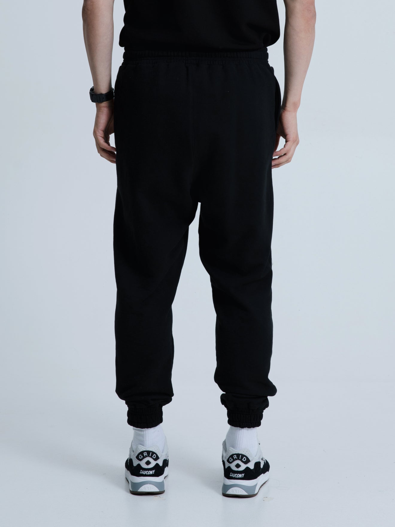 MagicBee Elastic Cord Tape Pants - Black