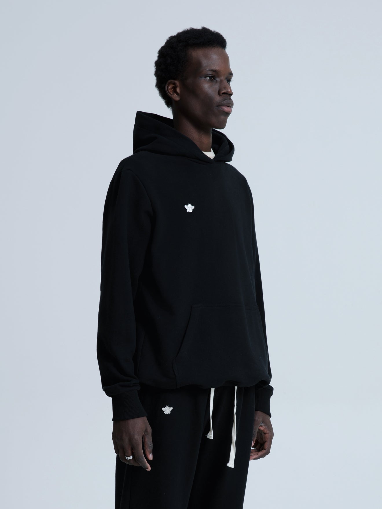 MagicBee Metallic Logo Hoodie - Black