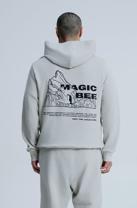 MagicBee Iceberg Logo Hoodie - Ice Grey