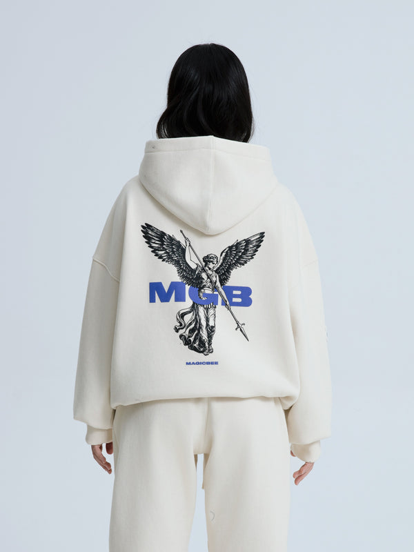 MagicBee Archangel Logo Hoodie - Beige