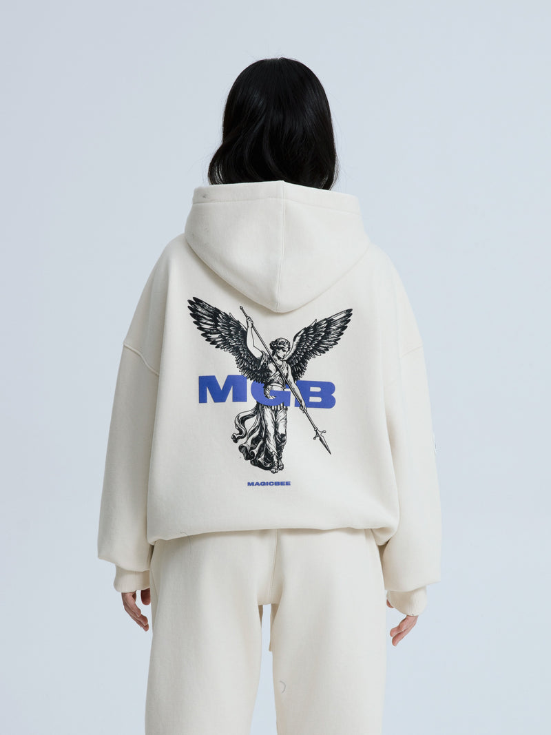 MagicBee Archangel Logo Hoodie - Beige
