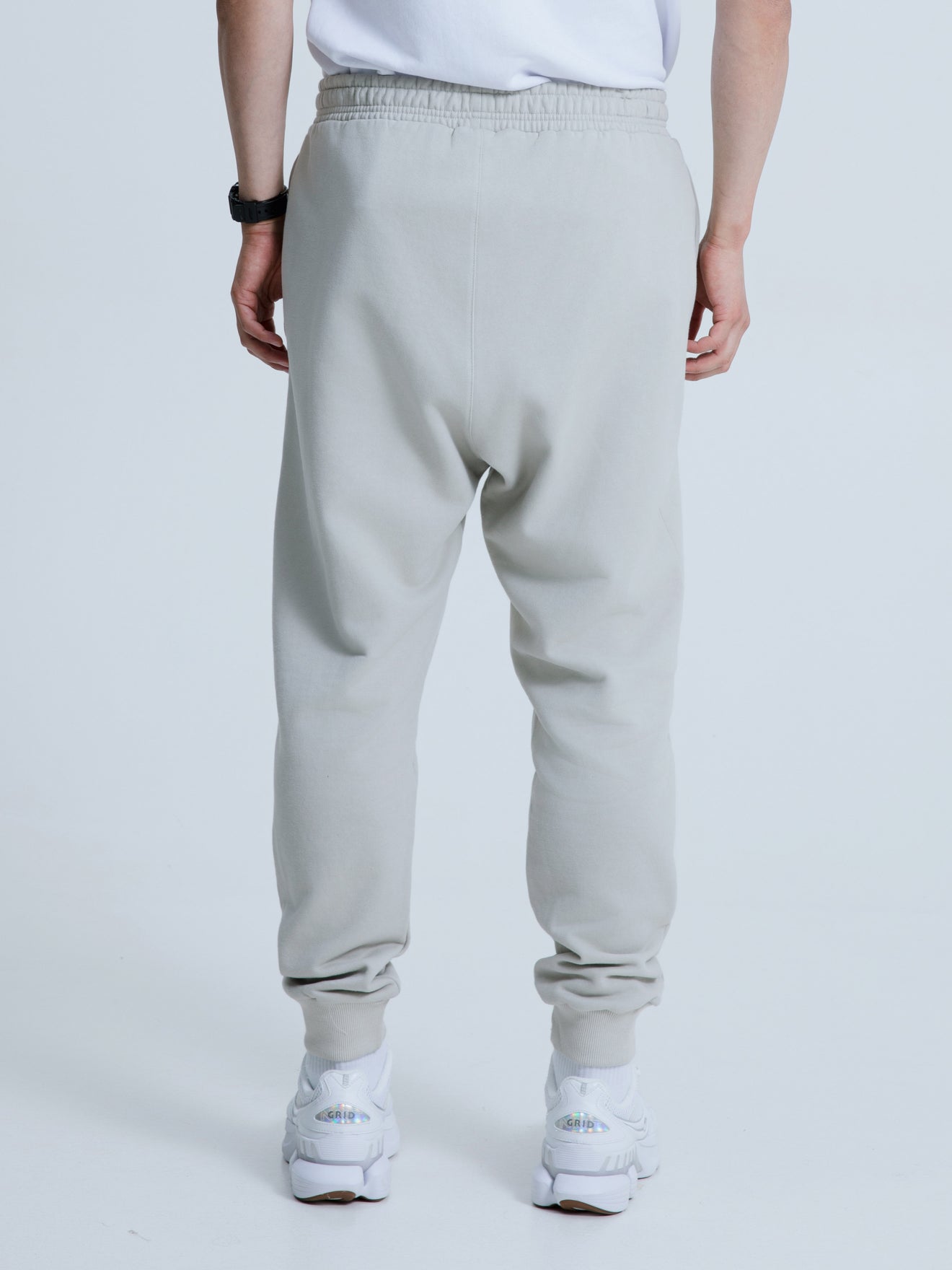 MagicBee Monogram Logo Pants - Ice Grey