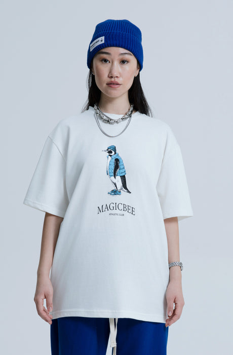 MagicBee Penguin Unisex Tee - Off White