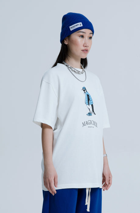 MagicBee Penguin Unisex Tee - Off White