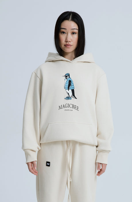 MagicBee Urban Penguin Hoodie - Beige