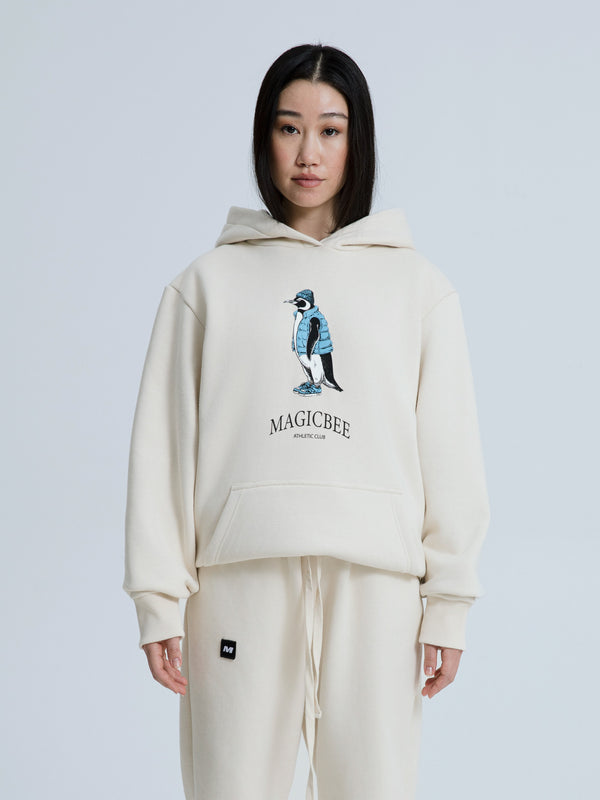 MagicBee Urban Penguin Hoodie - Beige