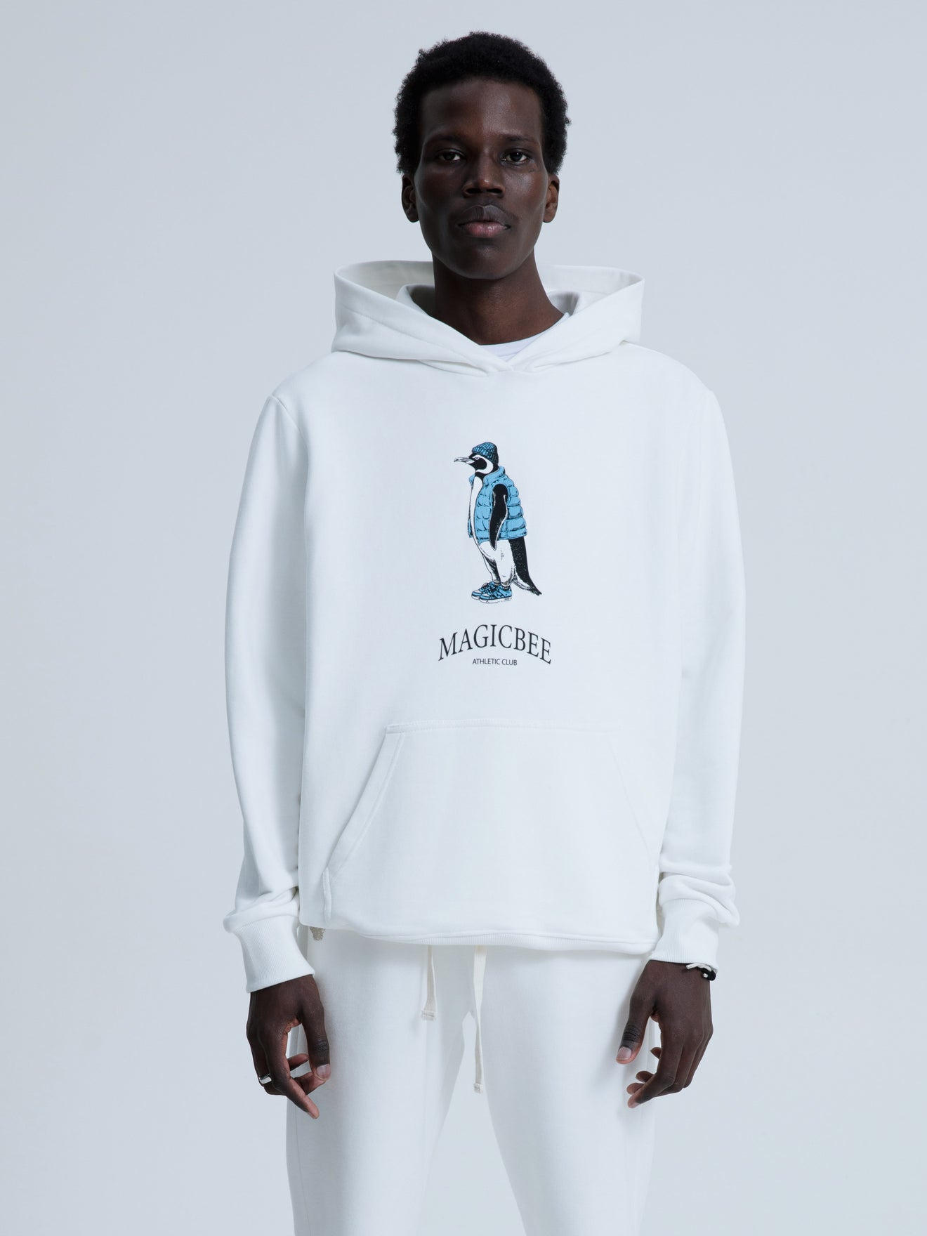 MagicBee Urban Penguin Hoodie - Off White