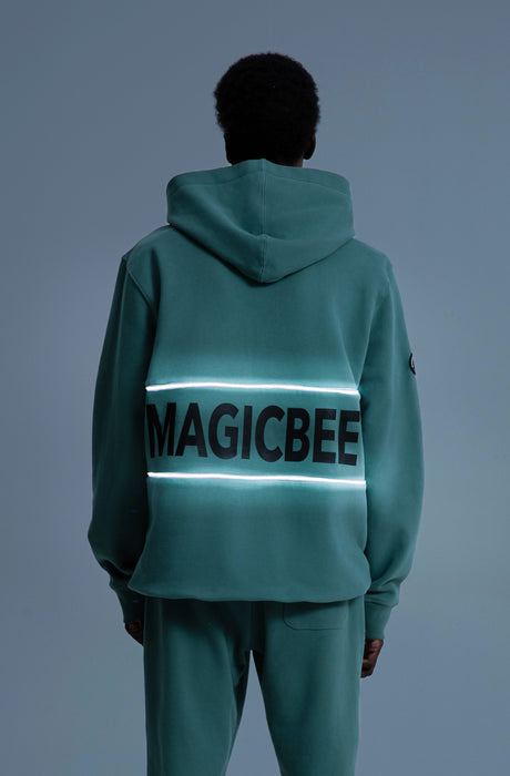 MagicBee Reflective Tape Hoodie - Green (Special Edition)