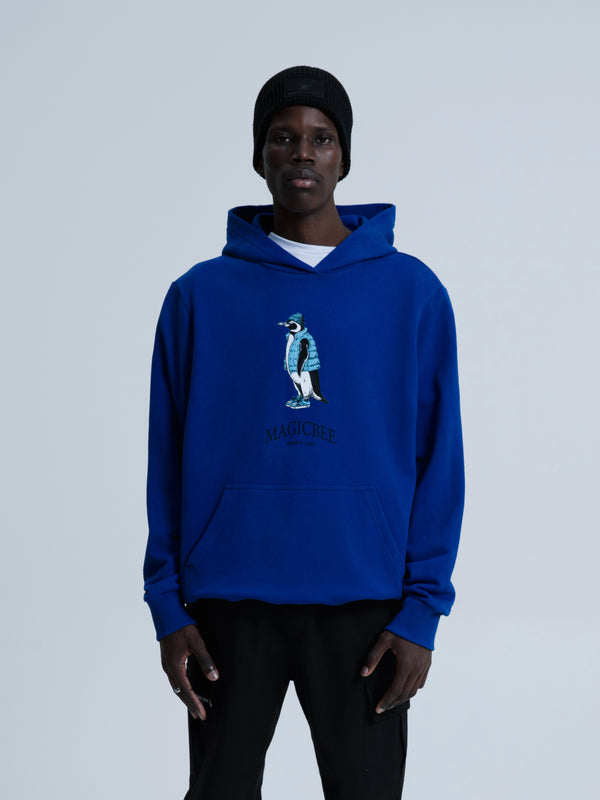 MagicBee Urban Penguin Hoodie - Royal Blue