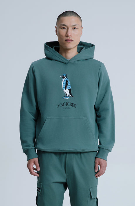 MagicBee Urban Penguin Hoodie - Green