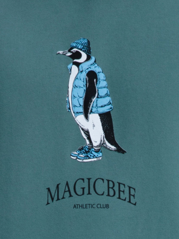 MagicBee Urban Penguin Hoodie - Green