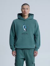 MagicBee Urban Penguin Hoodie - Green