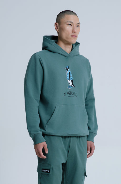 MagicBee Urban Penguin Hoodie - Green