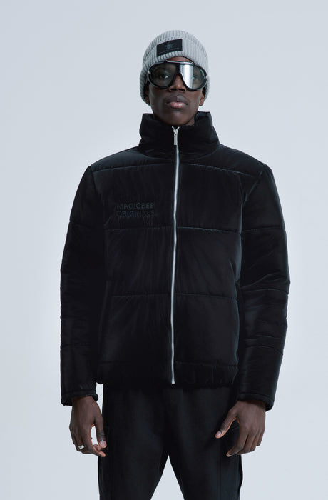 MagicBee Glossy Puffer Jacket - Black (Special Edition)