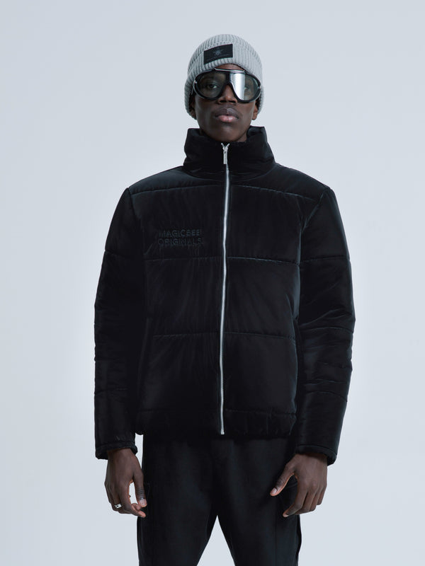 MagicBee Glossy Puffer Jacket - Black (Special Edition)