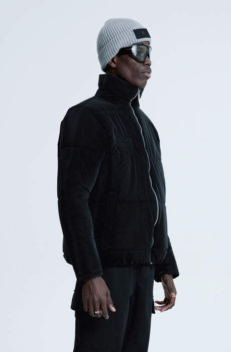 MagicBee Glossy Puffer Jacket - Black (Special Edition)