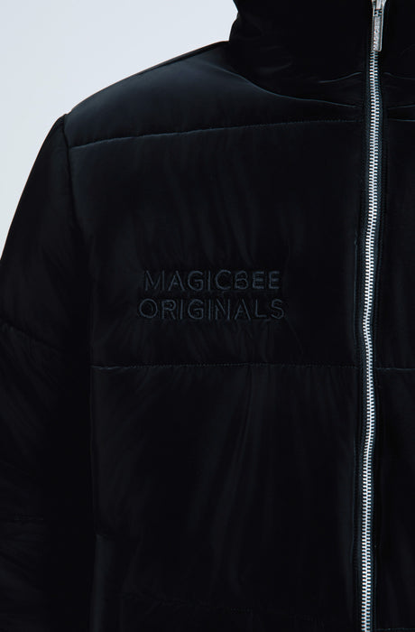 MagicBee Glossy Puffer Jacket - Black (Special Edition)